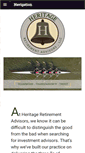 Mobile Screenshot of heritage-retirement.com